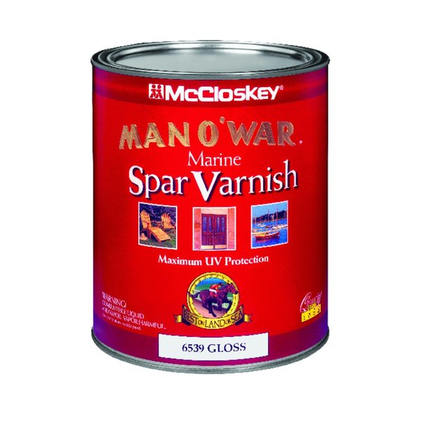 Man O War McCloskey  Gloss Clear Marine Spar Varnish 1 qt 080.0006539.005